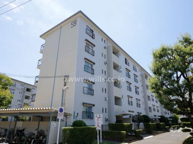 富田第二住宅59棟の外観（北東側から）