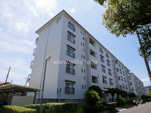 富田第二住宅67棟の外観（北東側から）