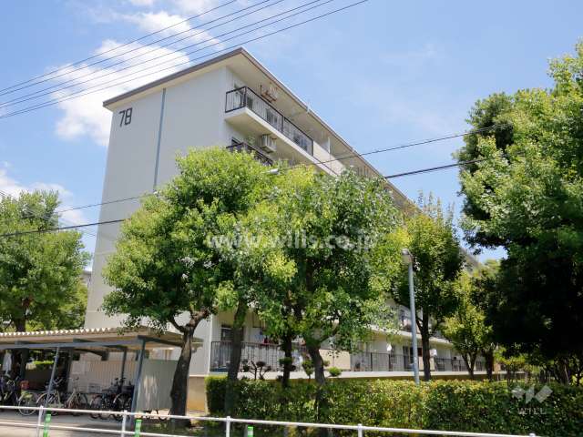 富田第二住宅78棟の外観（南西側から）