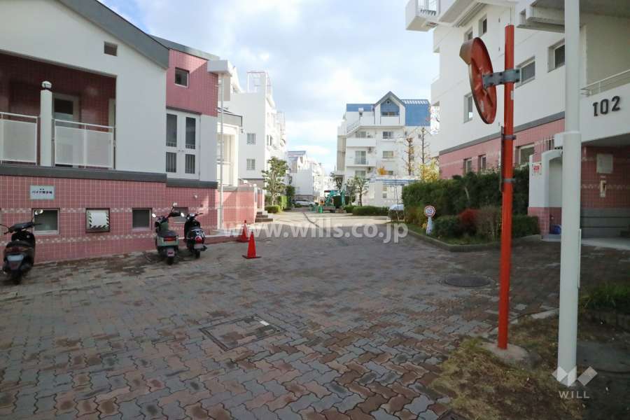 敷地北東側前面道路