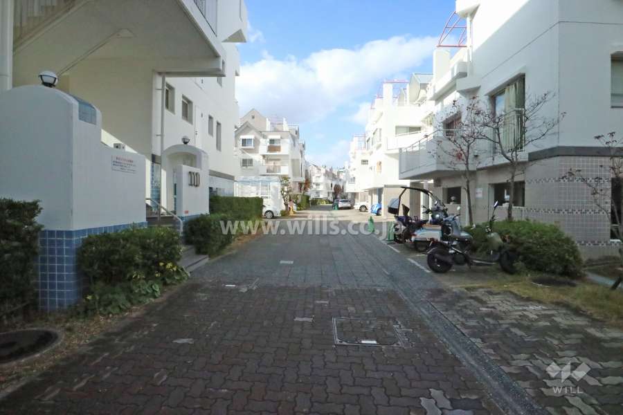 敷地南西側の前面道路