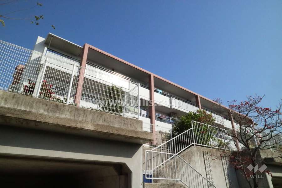 高槻阿武山二番街Ｅ02号棟の外観(北西側から)