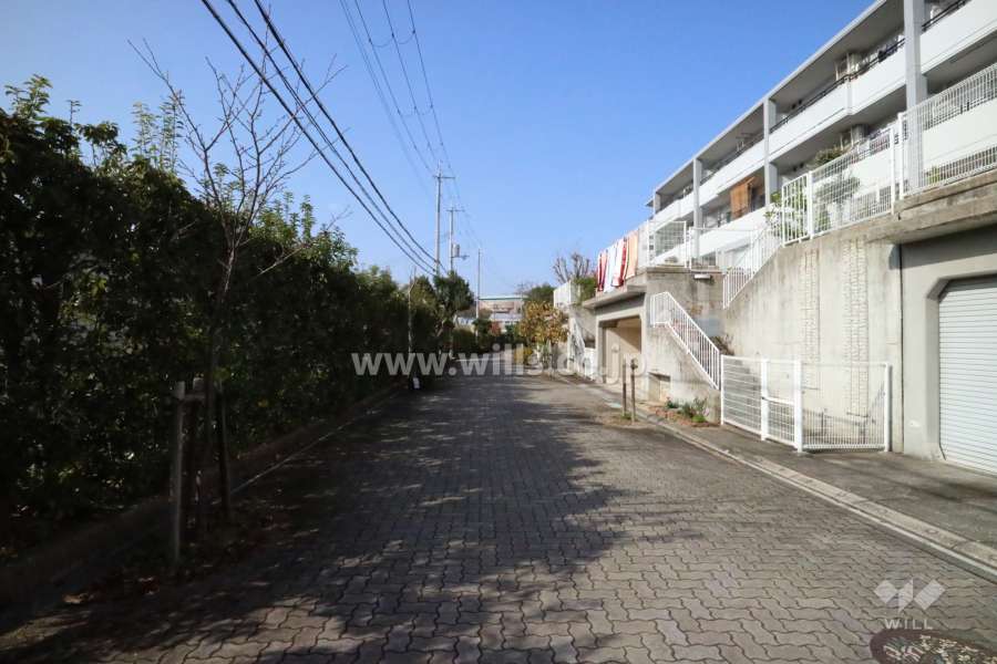 敷地南西側の前面道路