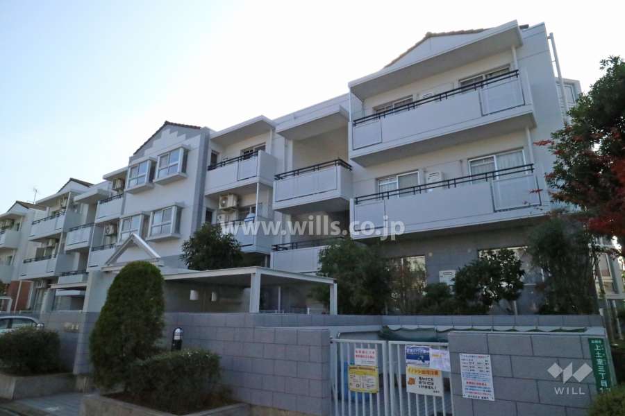 高槻阿武山二番街Ｅ03号棟の外観(北西側から)