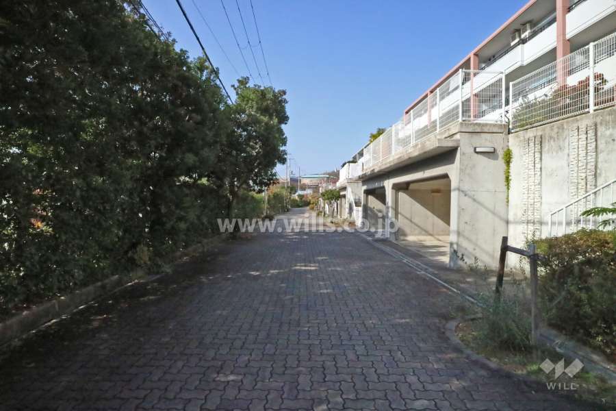 敷地南西側の前面道路