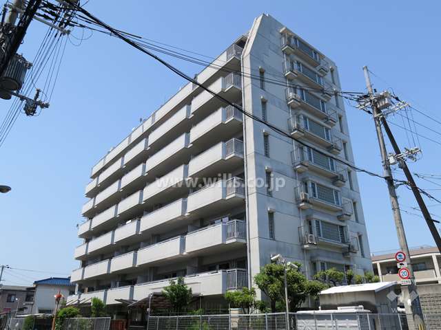 コスモ茨木の外観（南東側から）