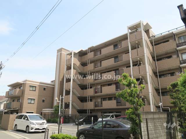コスモ茨木上穂積の外観(北側から)