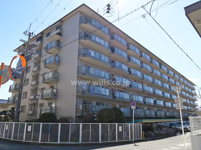 メガロコープ茨木Ⅱの外観（北西側から）