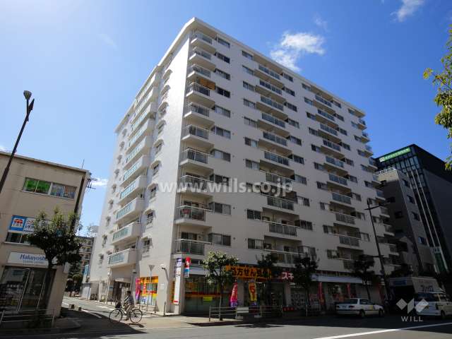 メゾン茨木西駅前の外観（北東側から）