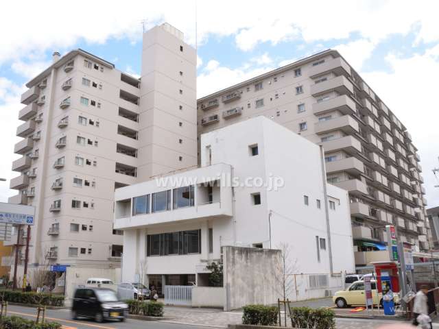 茨木グランドハイツの外観(北西側から)