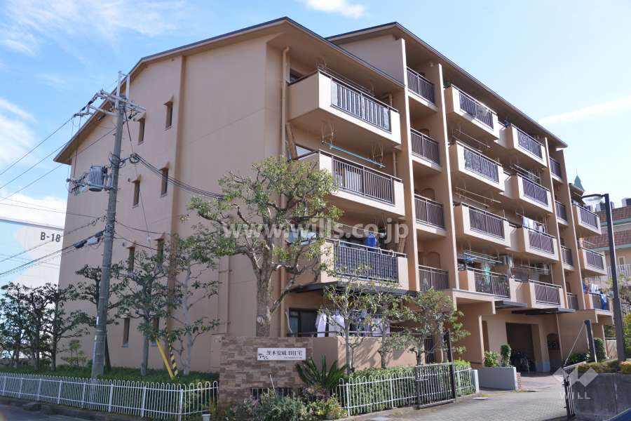 茨木安威B住宅の外観(北西側から)