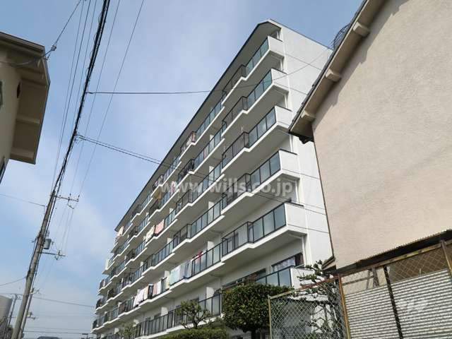 茨木稲葉町グランドハイツの外観(南東側から)