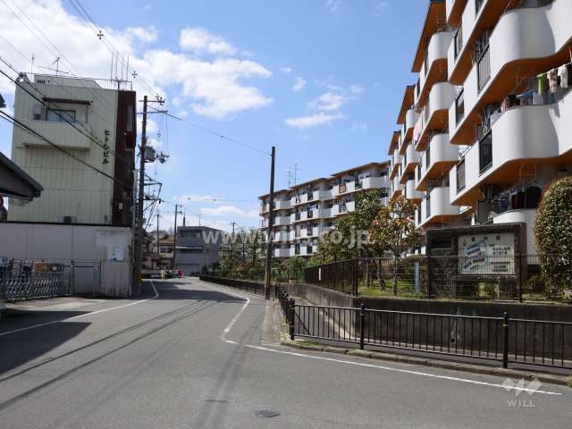 敷地南側の前面道路