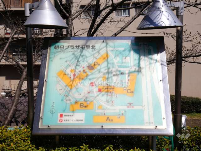 朝日プラザ千里北の敷地配置図