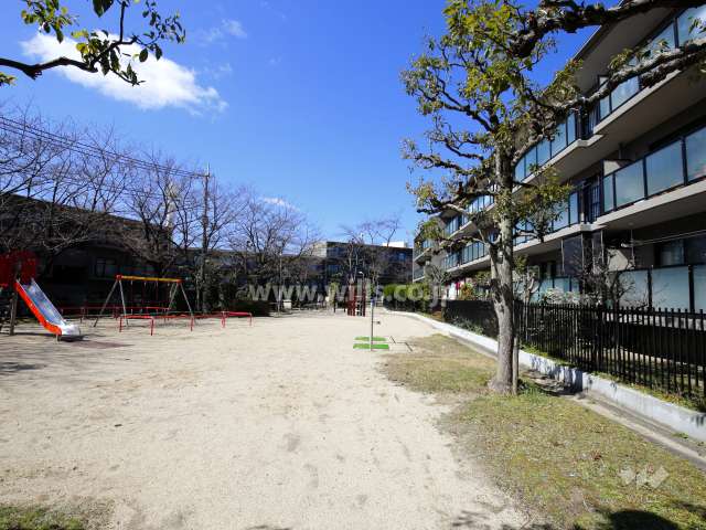 G棟の南側には公園があります。