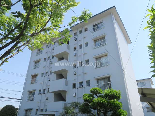 平田住宅5号棟の外観（北西側から）