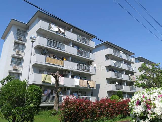 平田住宅9号棟の外観（南西側から）