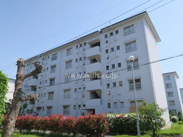 平田住宅11号棟の外観（北西側から）