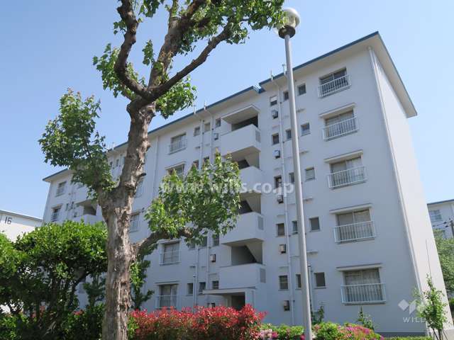 平田住宅17号棟の外観（北西側から）
