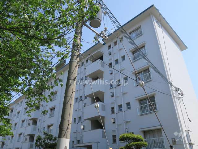 平田住宅19号棟の外観（北西側から）