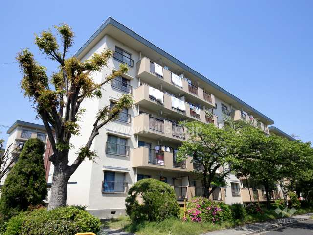 茨木安威団地A-11棟の外観（南西側から）