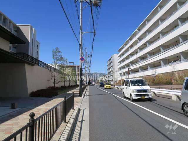 敷地北側の前面道路（東側から）