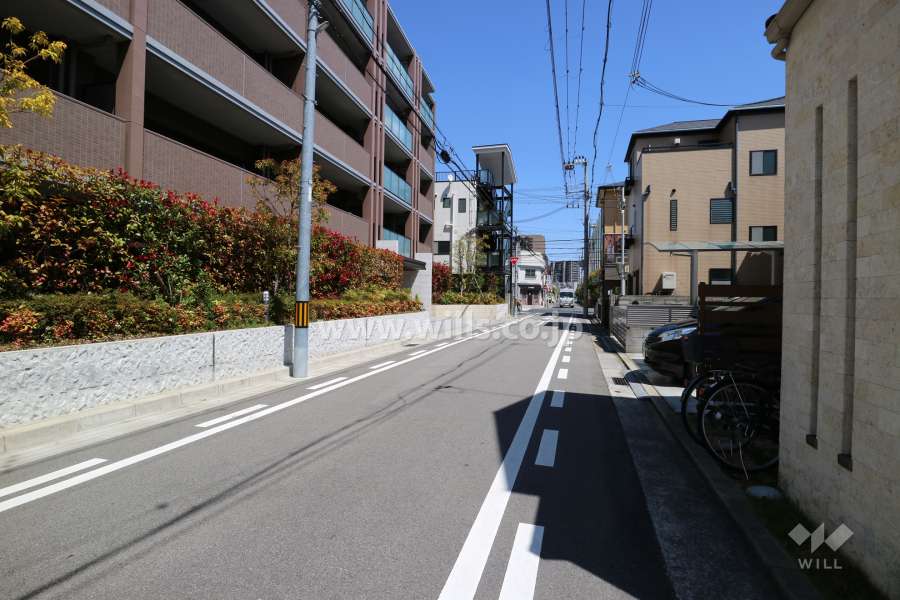 敷地南側の前面道路