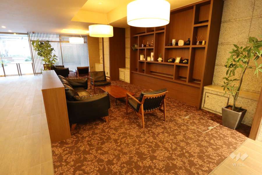 エントランスホールには談話スペースが設けられております。