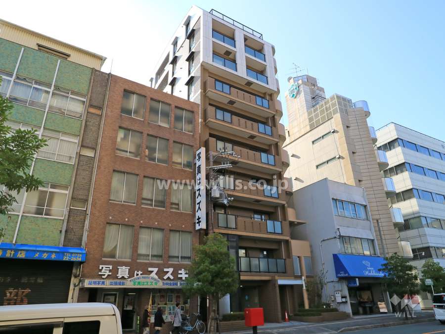 セントアルカディア茨木大手町の外観（北東側から）