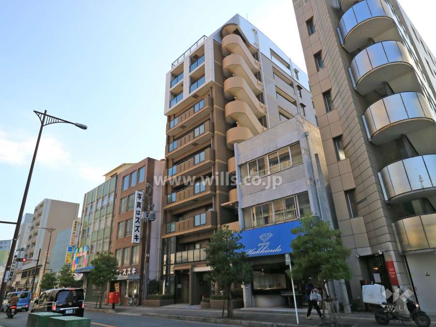 セントアルカディア茨木大手町の外観（北西側から）