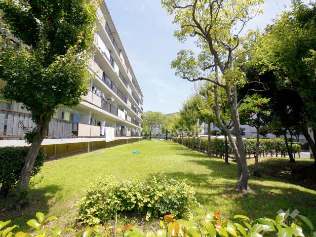 76棟南側の緑地