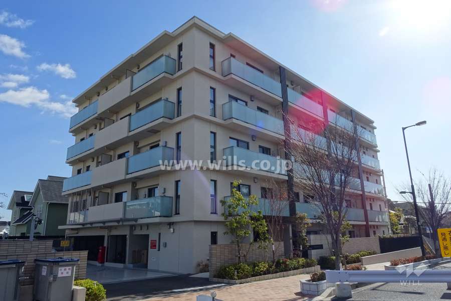 ルネグラン夙川北名次の外観（北西側から）