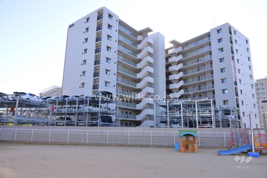 グランドパレス彩都あさぎの外観(北西側から)