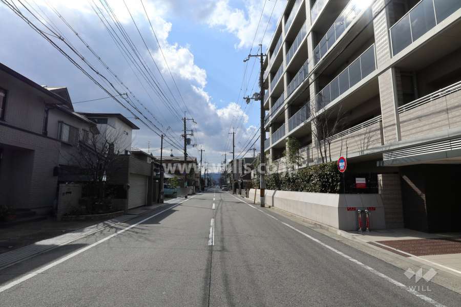 敷地南側の前面道路