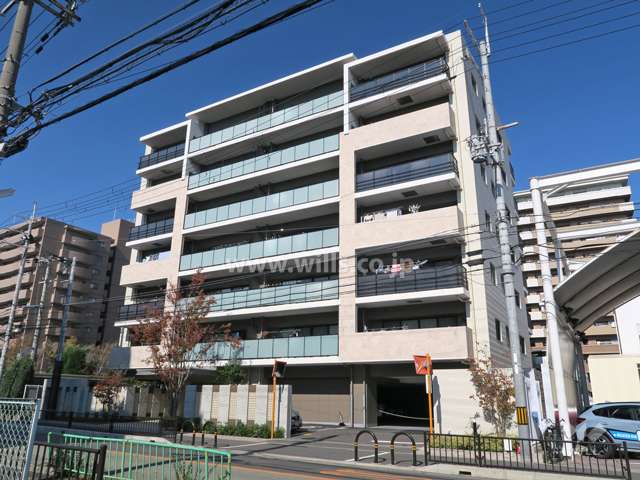 クレヴィア茨木の外観(南東側から)