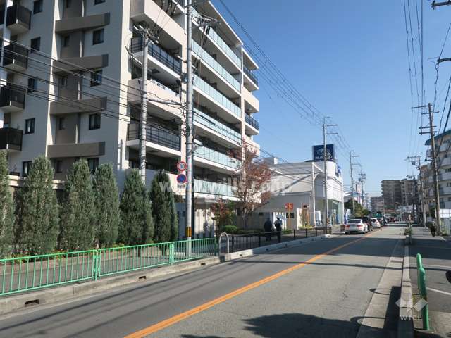 敷地南側の前面道路