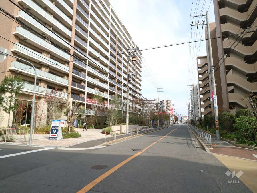 敷地南側の前面道路