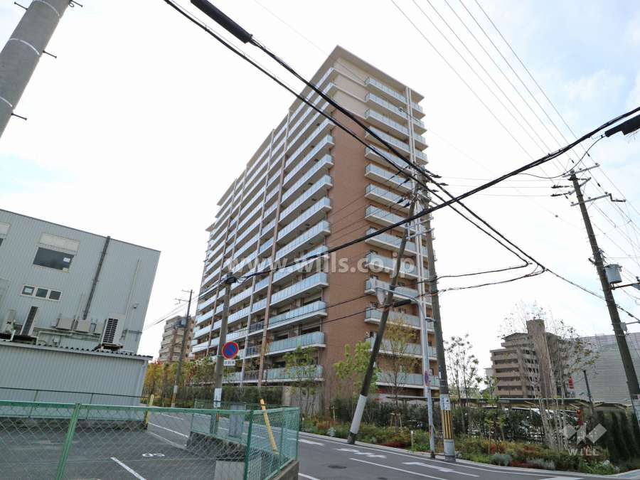 ブランズシティ上新庄の外観(北東側から)