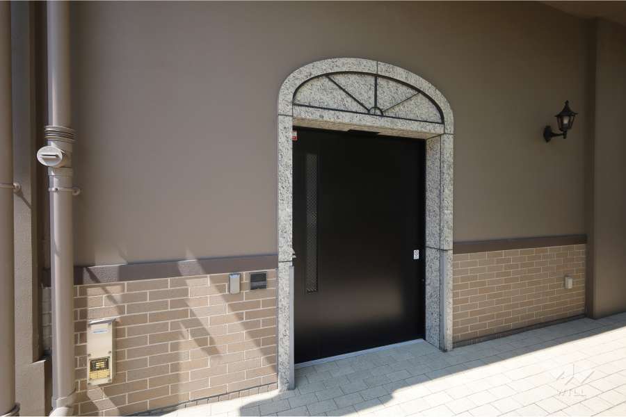 駐輪場の出入口