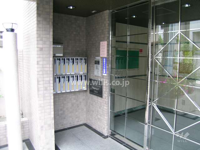 オートロック付きのエントランス