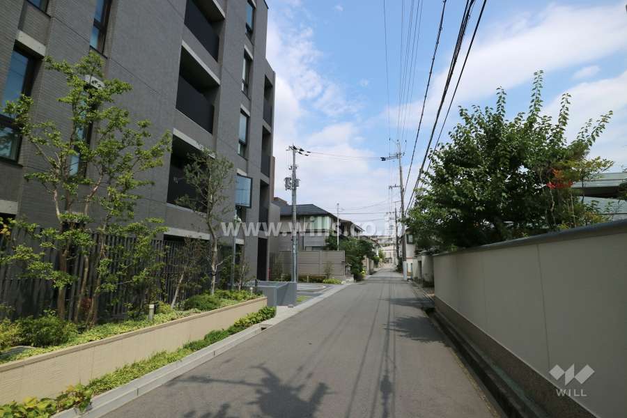 敷地東側の前面道路