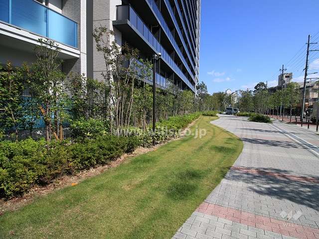 敷地南側の遊歩道（シーズンズプロムナード・有効空地）