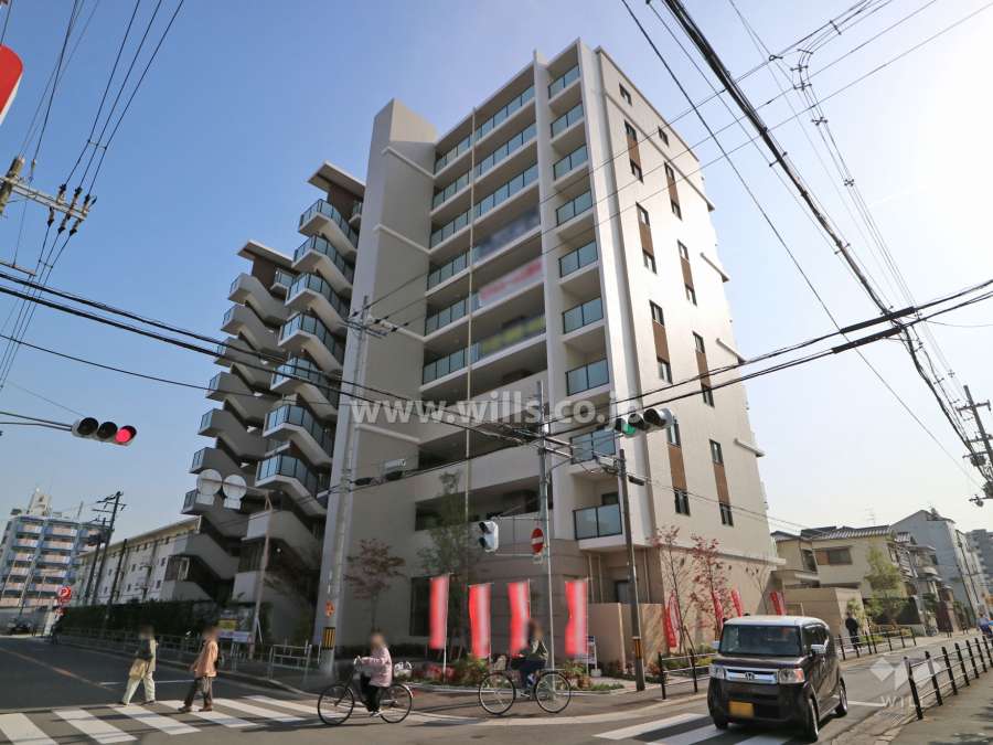 グランパレス上新庄-小松(北西側から)