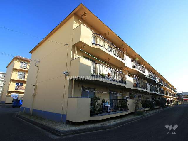 ハイムト富田南棟の外観（南西側から）