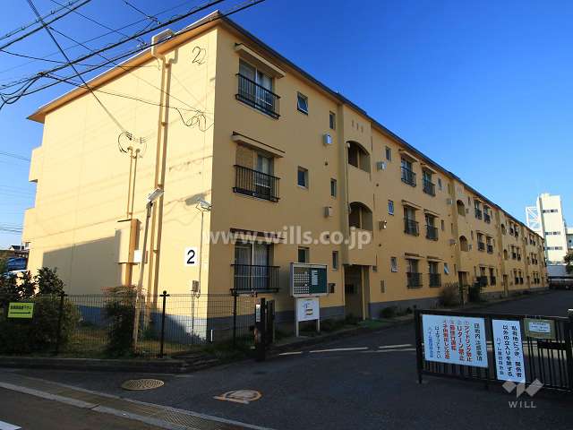 ハイムト富田南棟の外観（北東側から）