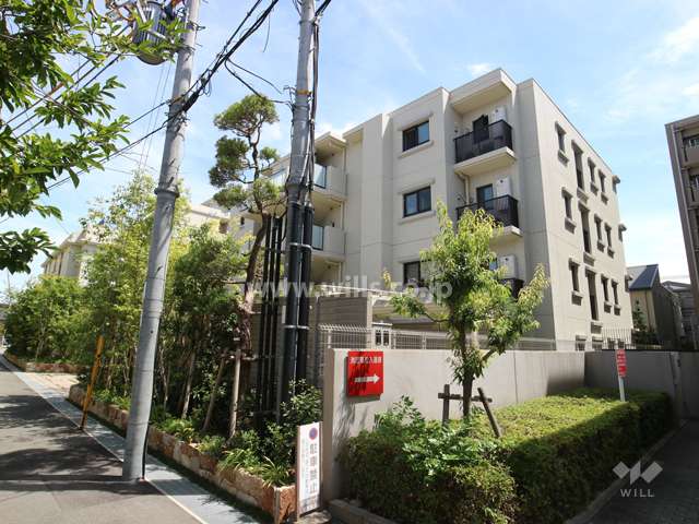 グランドメゾン夙川千歳町の外観（北西側から）