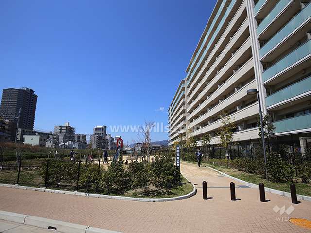 敷地の南側には公園があります。