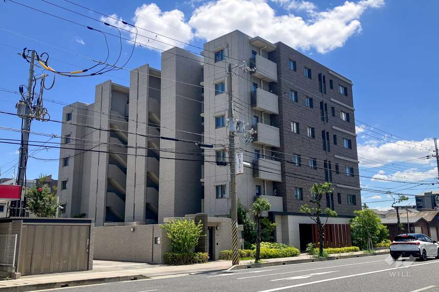 ジオ西宮北口薬師町の外観（北西側から）