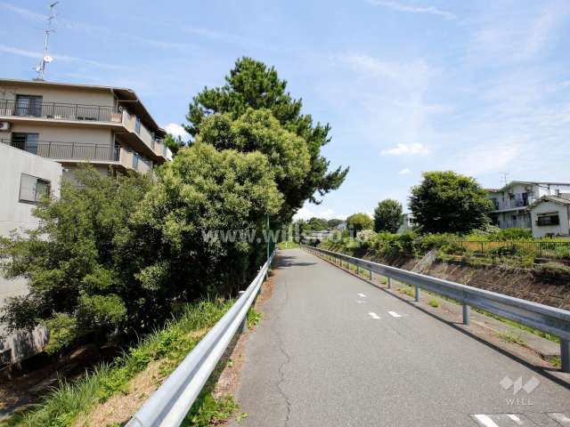 敷地東側には高川が流れています。