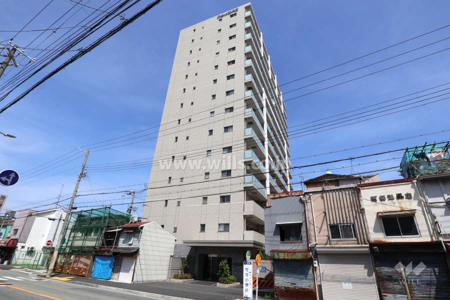 ディモア尼崎ミライズの外観(南西側から)